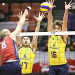 Vôlei masculino do Brasil derrota seleção norte-americana e avança na disputa por uma vaga em Londres