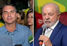 Flávio e Lula se enfrentam no segundo turno da disputa pela Presidência da República